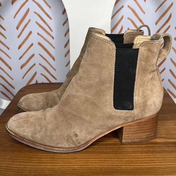 Rag & Bone Chelsea Walker Boot Tan Suede size 38.5 - Picture 6 of 14